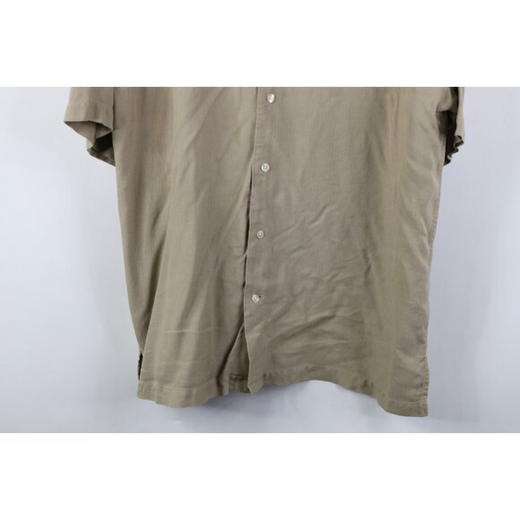 Vtg 90s Y2K Men 2XL Looped Collar Silk Pittsburgh Steelers Football Button Shirt - Picture 3 of 16